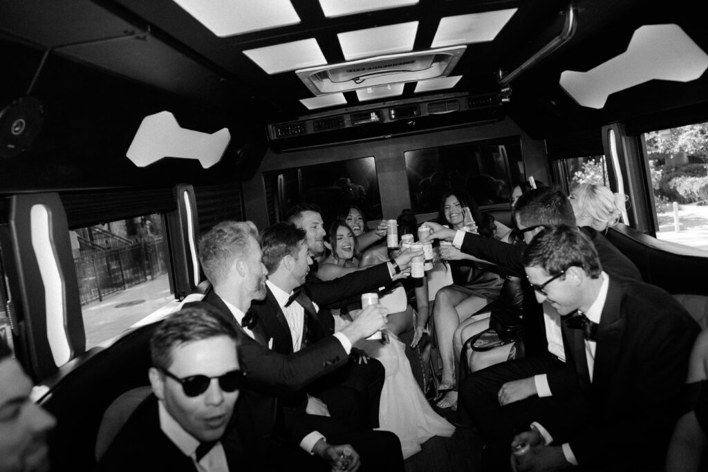 Chicago wedding party bus!