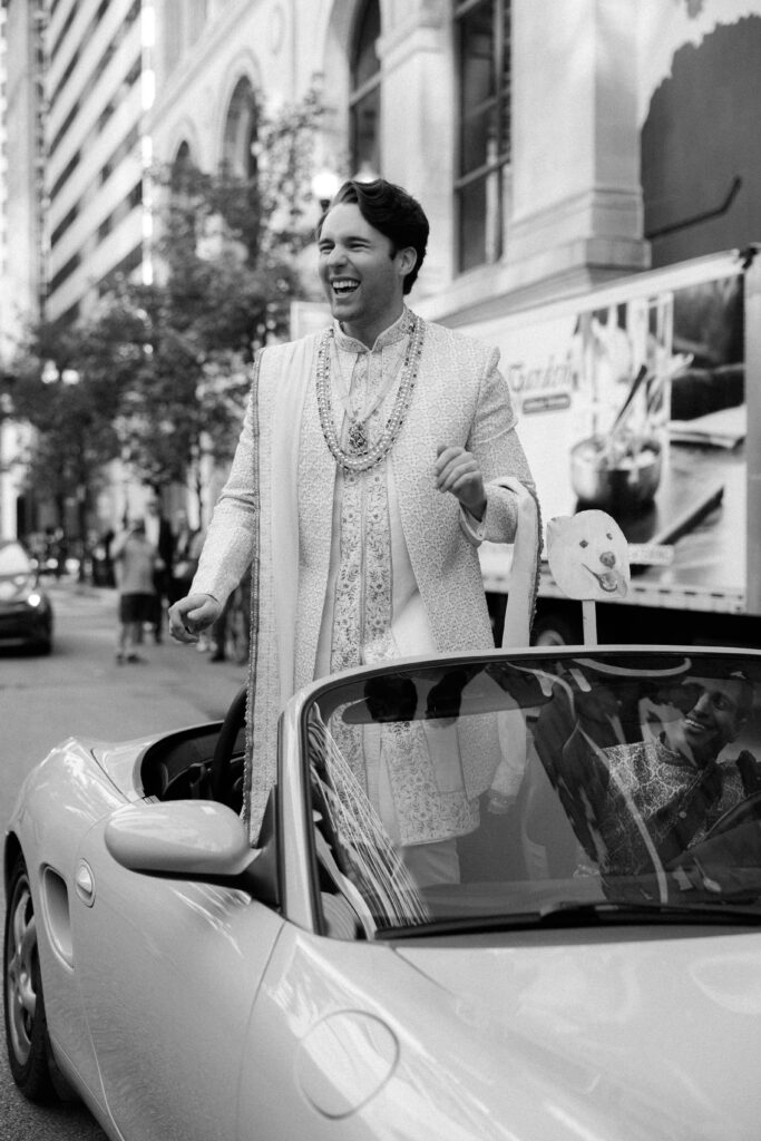 Chicago Indian wedding photography featuring downtown portraits.