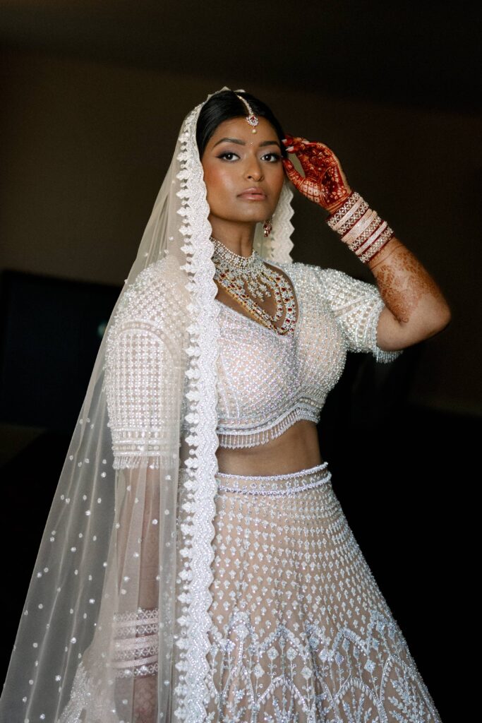 Indian bridal portraits in Chicago.