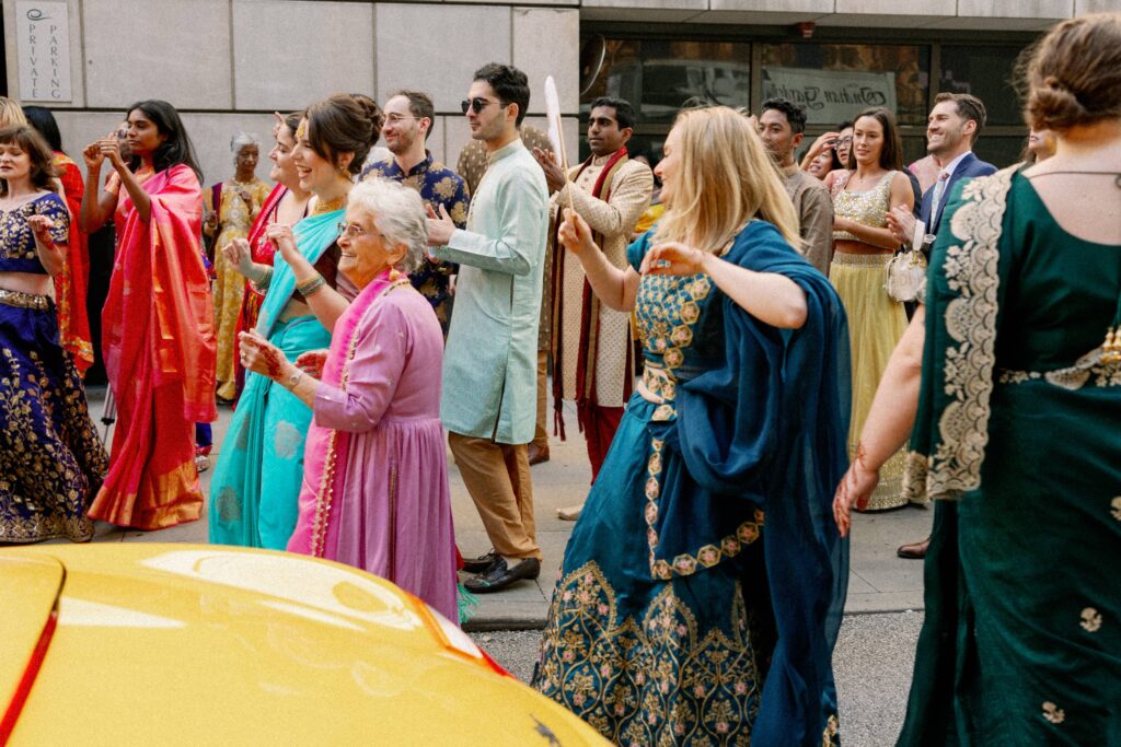 Chicago Indian wedding photography featuring downtown portraits.