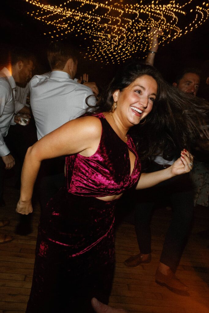 Dancing at the wedding reception in Bridgeport Art Center Chicago.