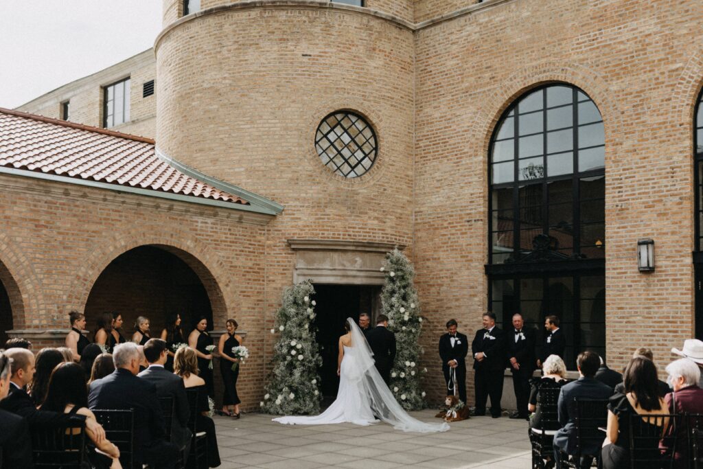 Wedding ceremony at Revel Space Chicago.