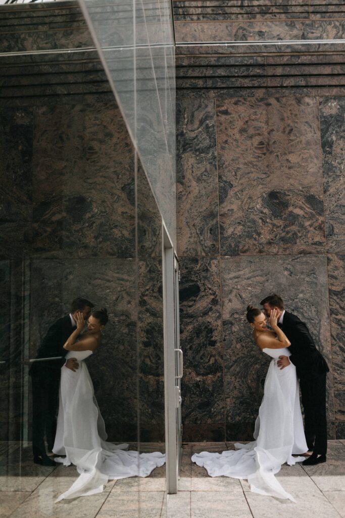 Adler Planetarium wedding portraits.