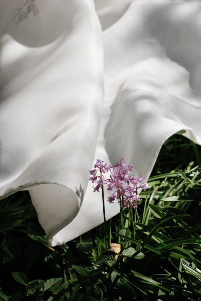 Wildflower and dress detail shot