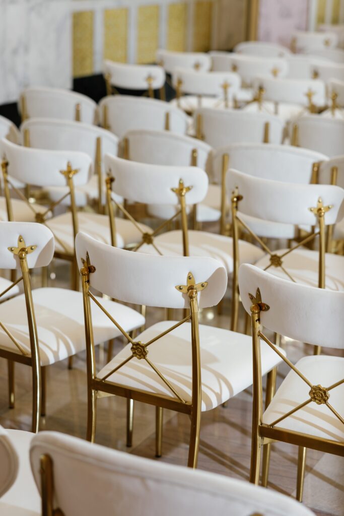 Ceremony chair setup at The Old Post Office in Chicago