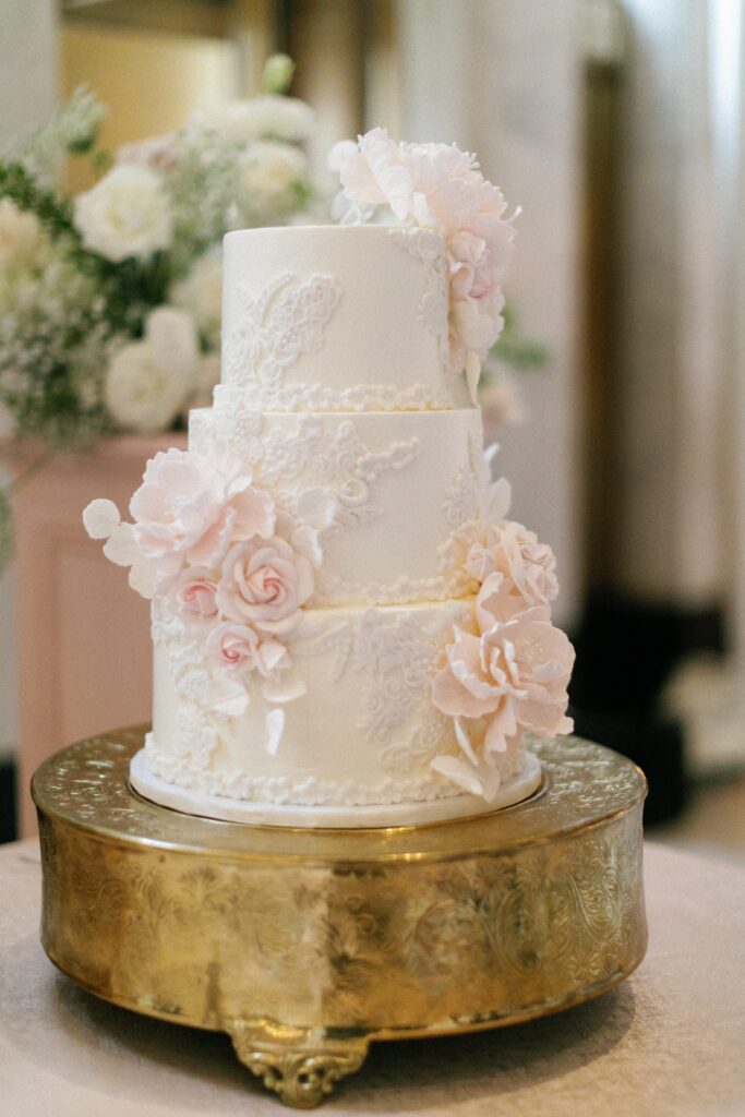 Wedding cake at The Old Post Office
