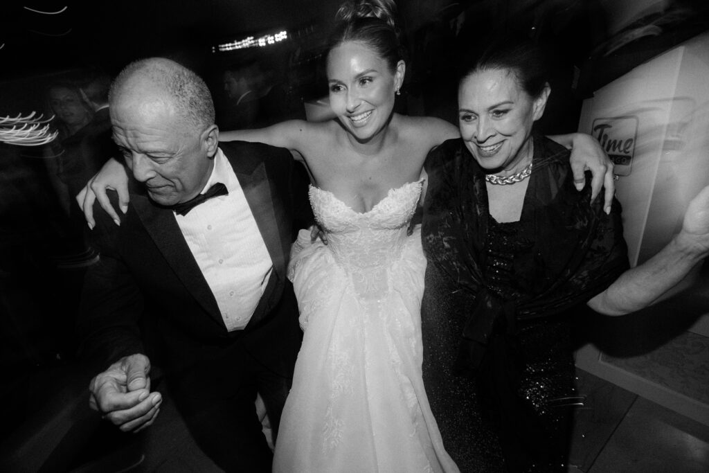 Guests dancing at Chicago wedding reception