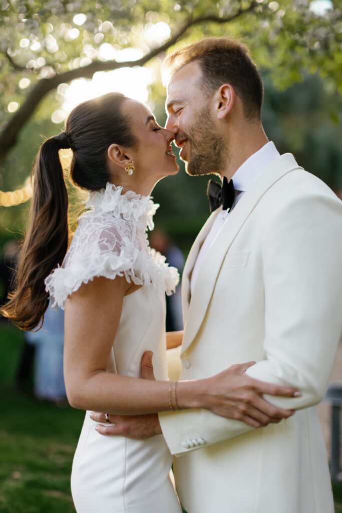 Sunset photo at Ojai Valley Inn wedding reception